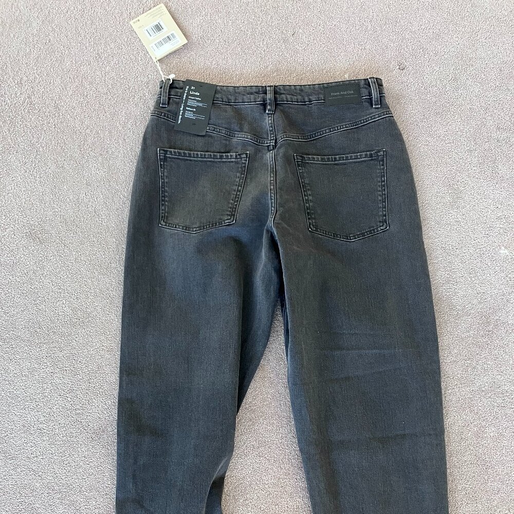 Washed black jeans, balloon fit